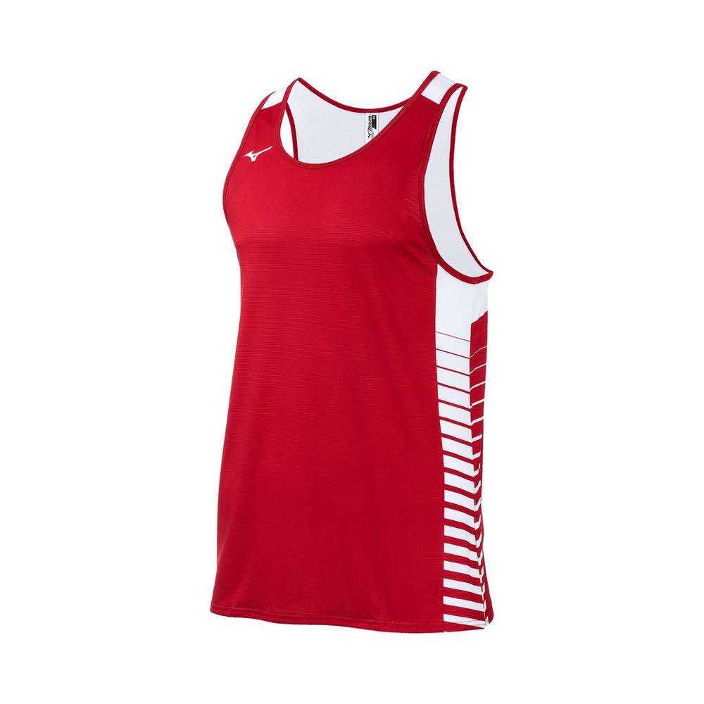 Mens Mizuno Team Tank Top Red Philippines (NWFUDB783)